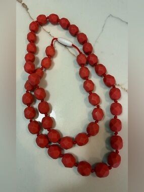 Silicone Beaded Baby teething Necklace